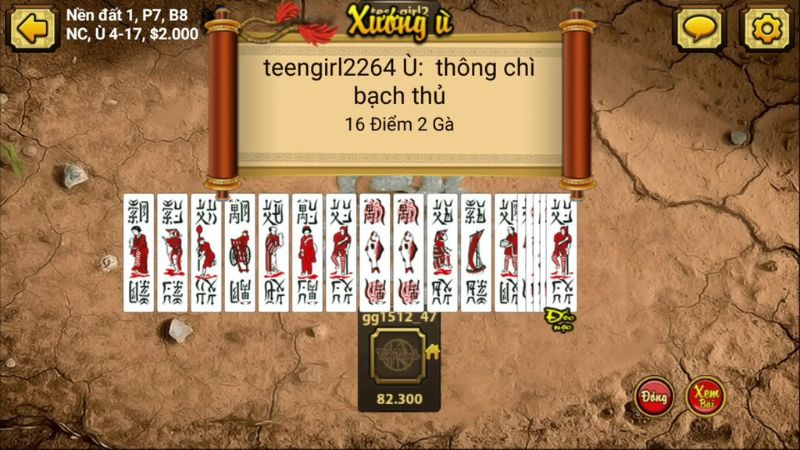 Xướng ù trong Chắn